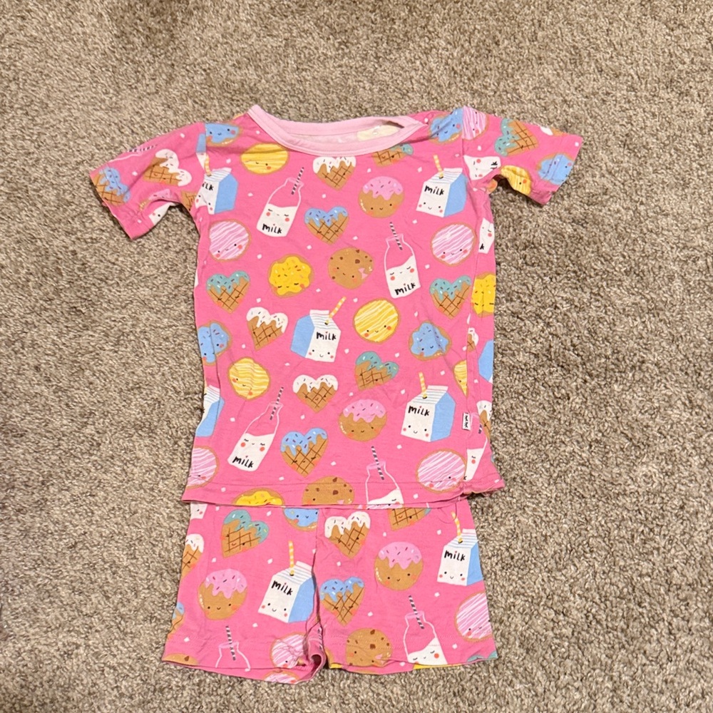 Little Sleepies Milk & Cookies Pajama Set